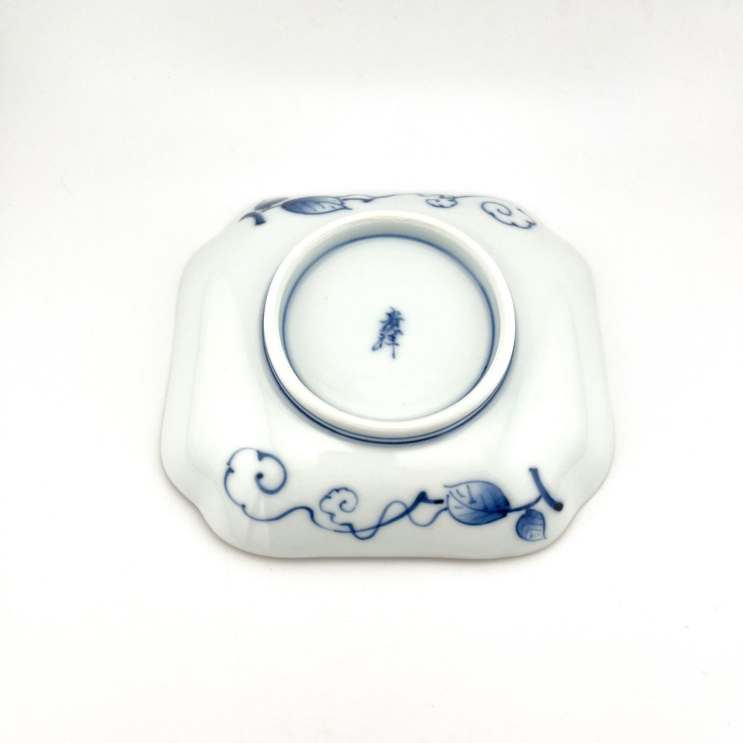 有田焼 貴祥窯 竹鳥紋型打木甲皿