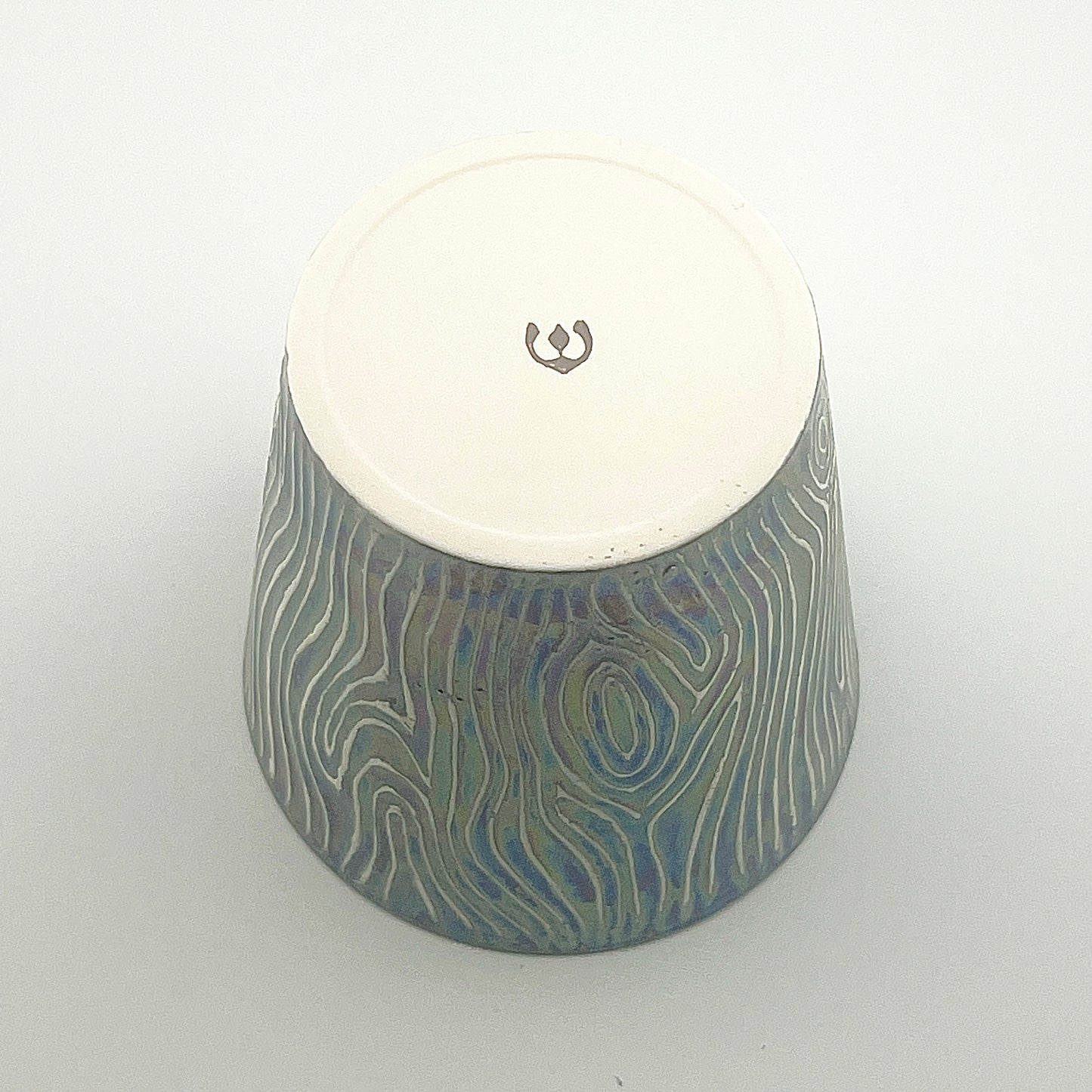 喜鶴製陶(有田) 山口祥治 ラスター彩 木目ロックカップ