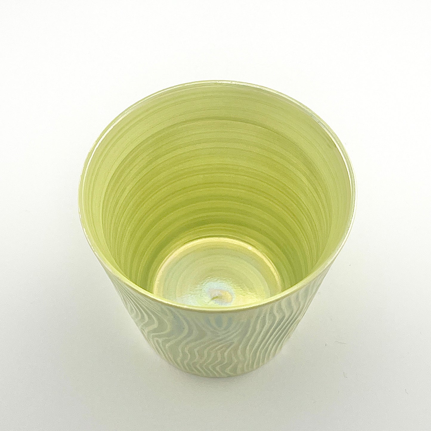 喜鶴製陶(有田) 山口祥治 ラスター彩 木目ロックカップ(小)