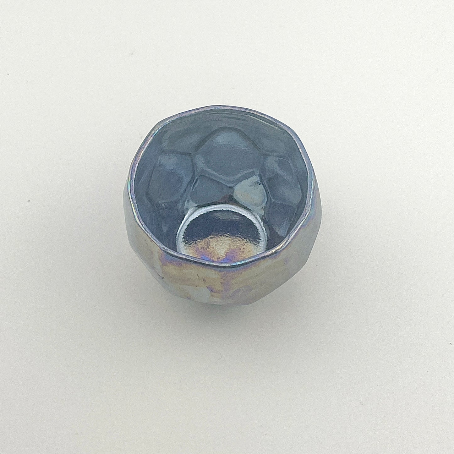 喜鶴製陶(有田) 山口祥治 ラスター彩 面取ぐい吞