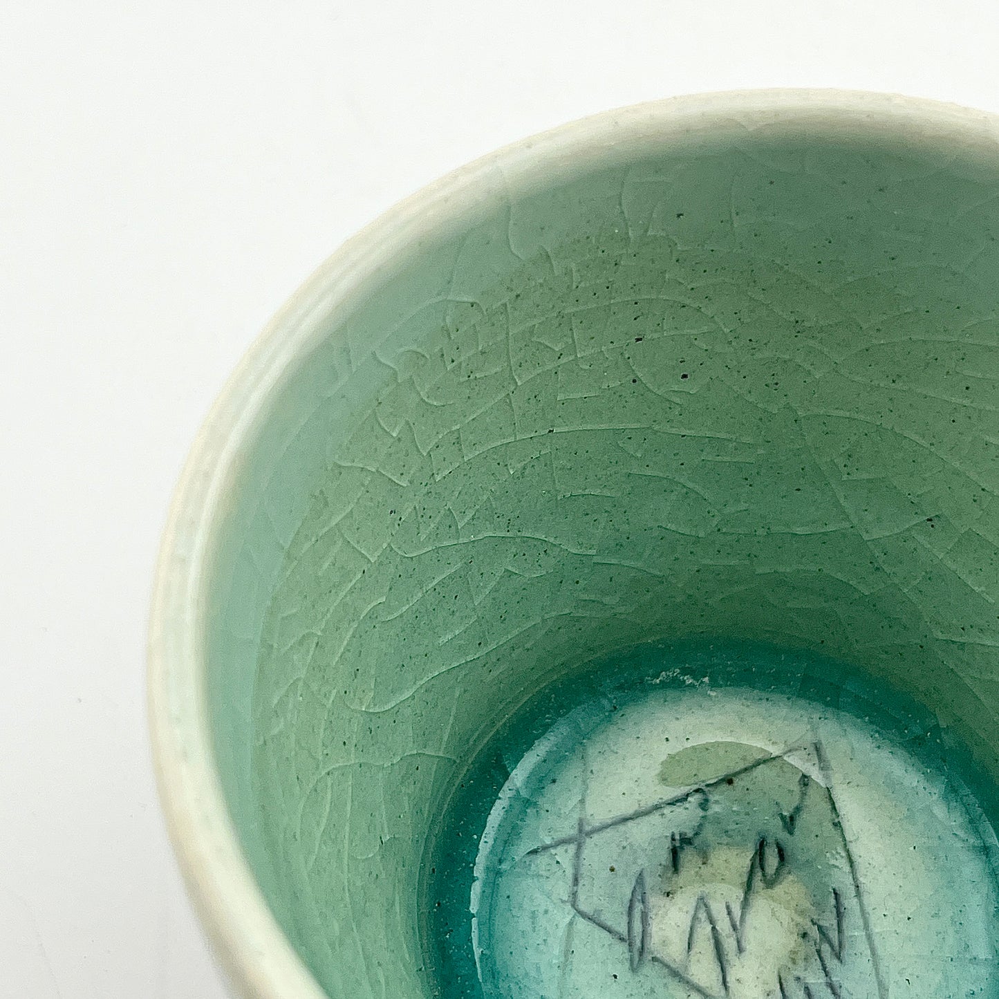 美濃焼 鶴林窯 線刻 カップ&ソーサー