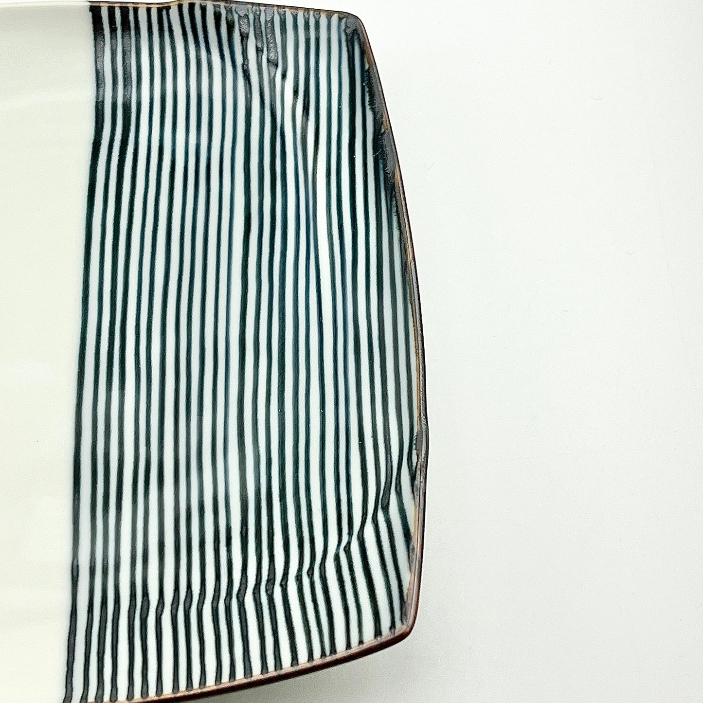 波佐見焼 福峰窯 ハーフライン 銘々皿