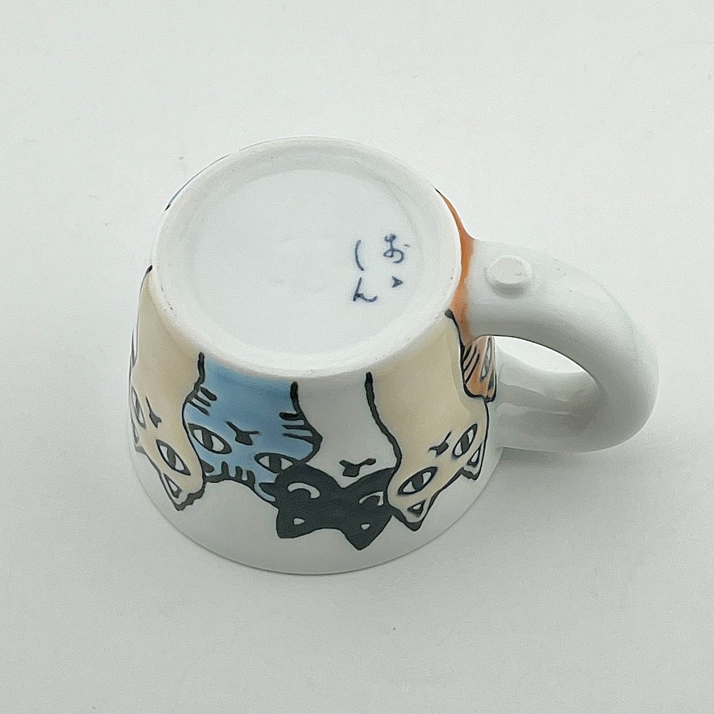 波佐見焼 大新窯 ネコ会議ミニマグ