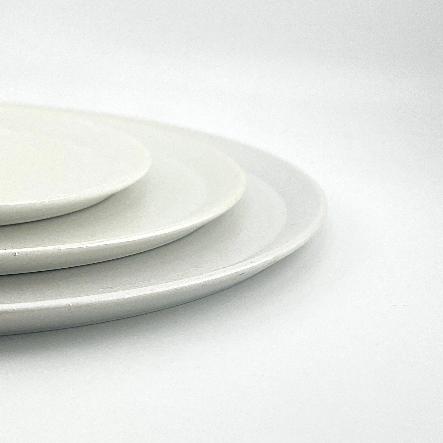 波佐見焼 IREKO プレート パールホワイト L