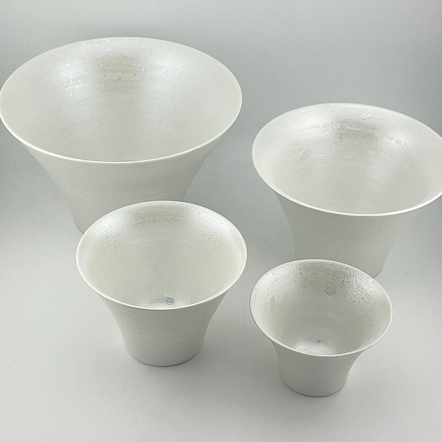 波佐見焼 IREKO いれこ碗 パールホワイト 小