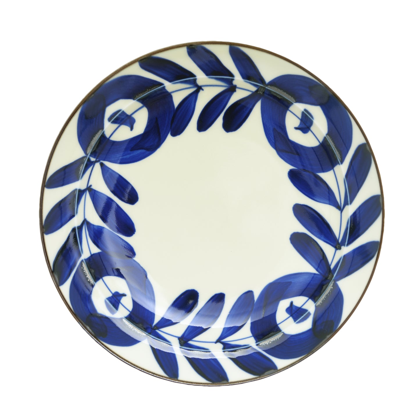 natural69 焦がし呉須 六寸皿