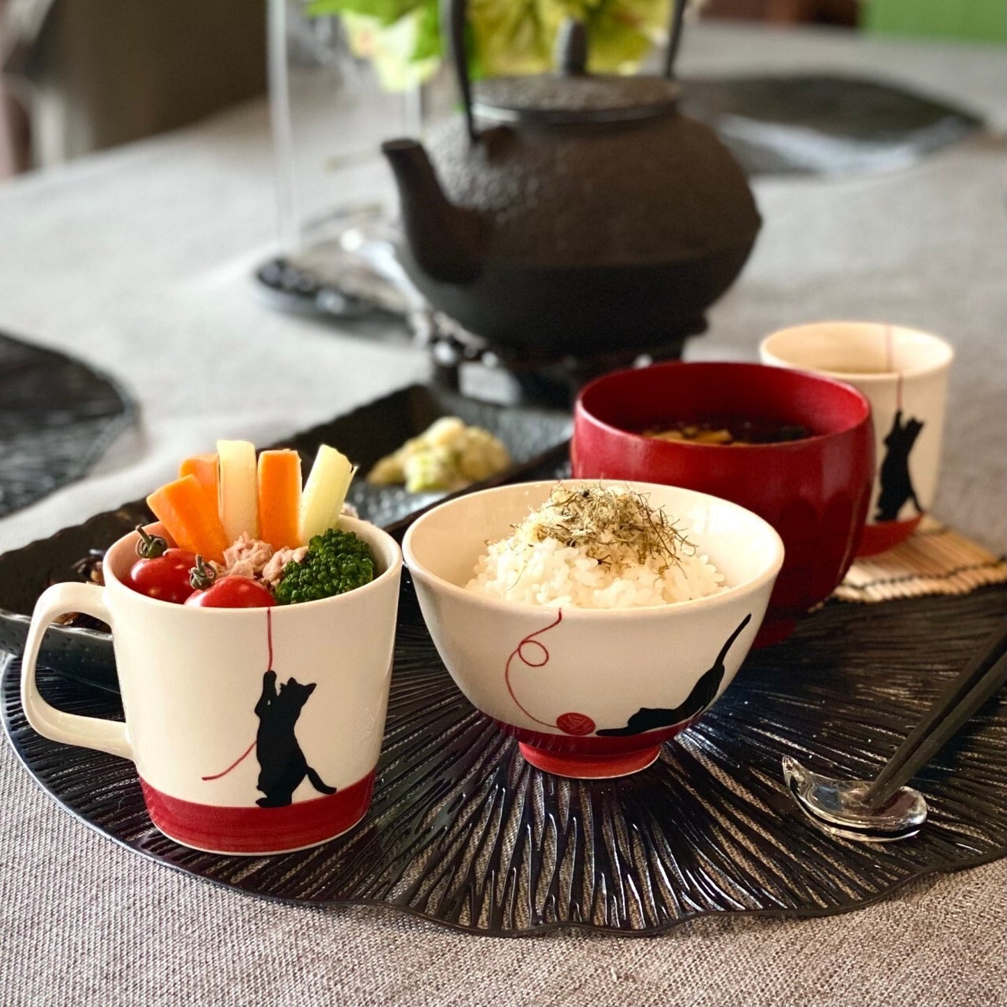 波佐見焼 菊祥陶器 毛糸ネコ マグカップ