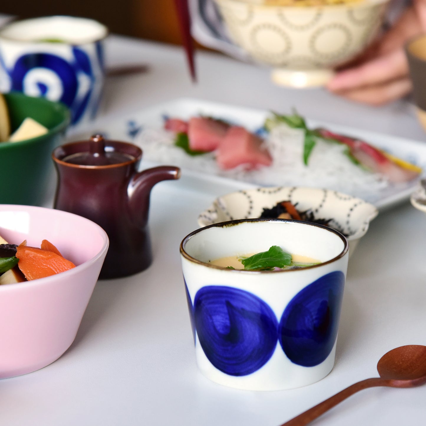 natural69　焦がし呉須　そば猪口