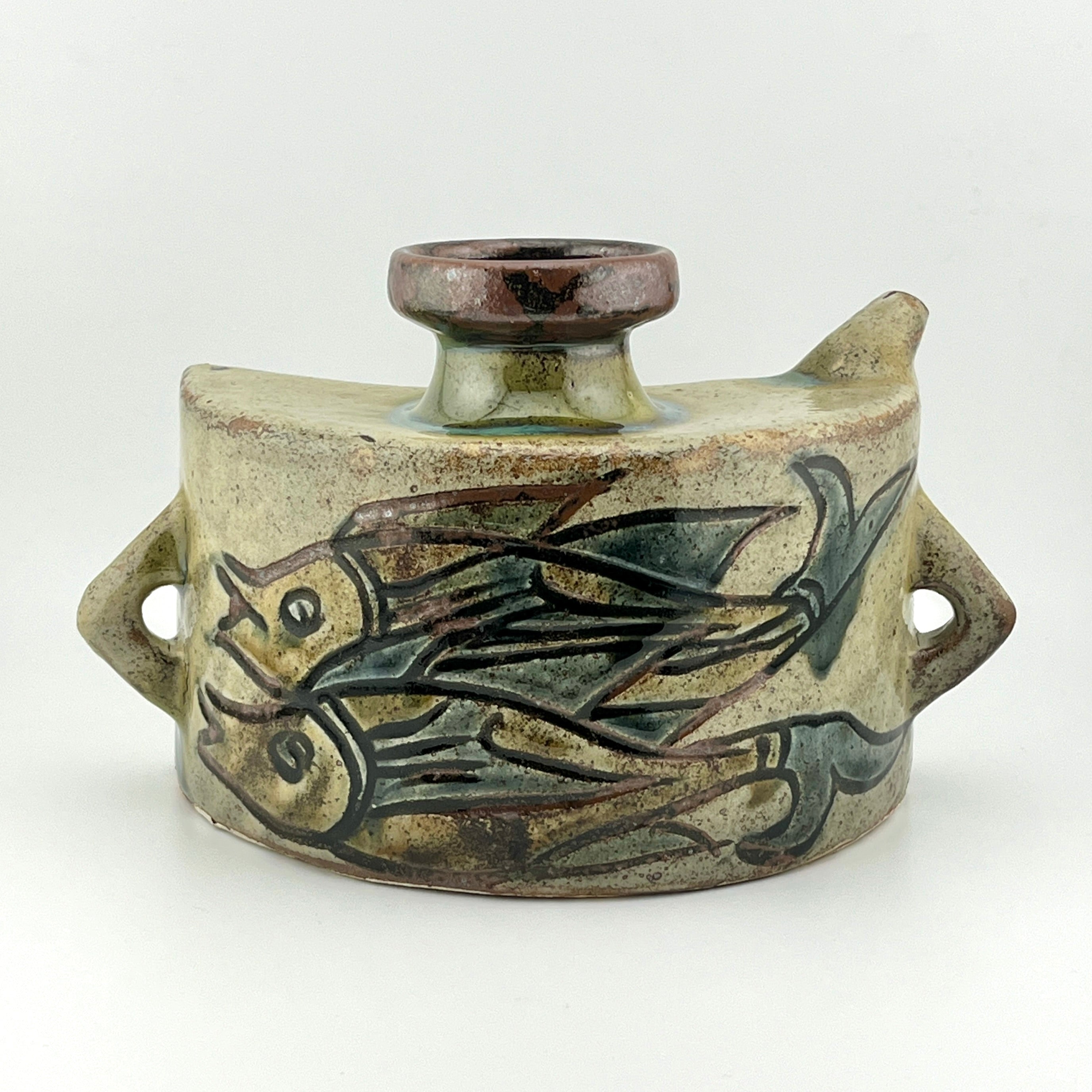 壺屋焼の抱瓶 琉球壺屋焼 沖縄 - 工芸品