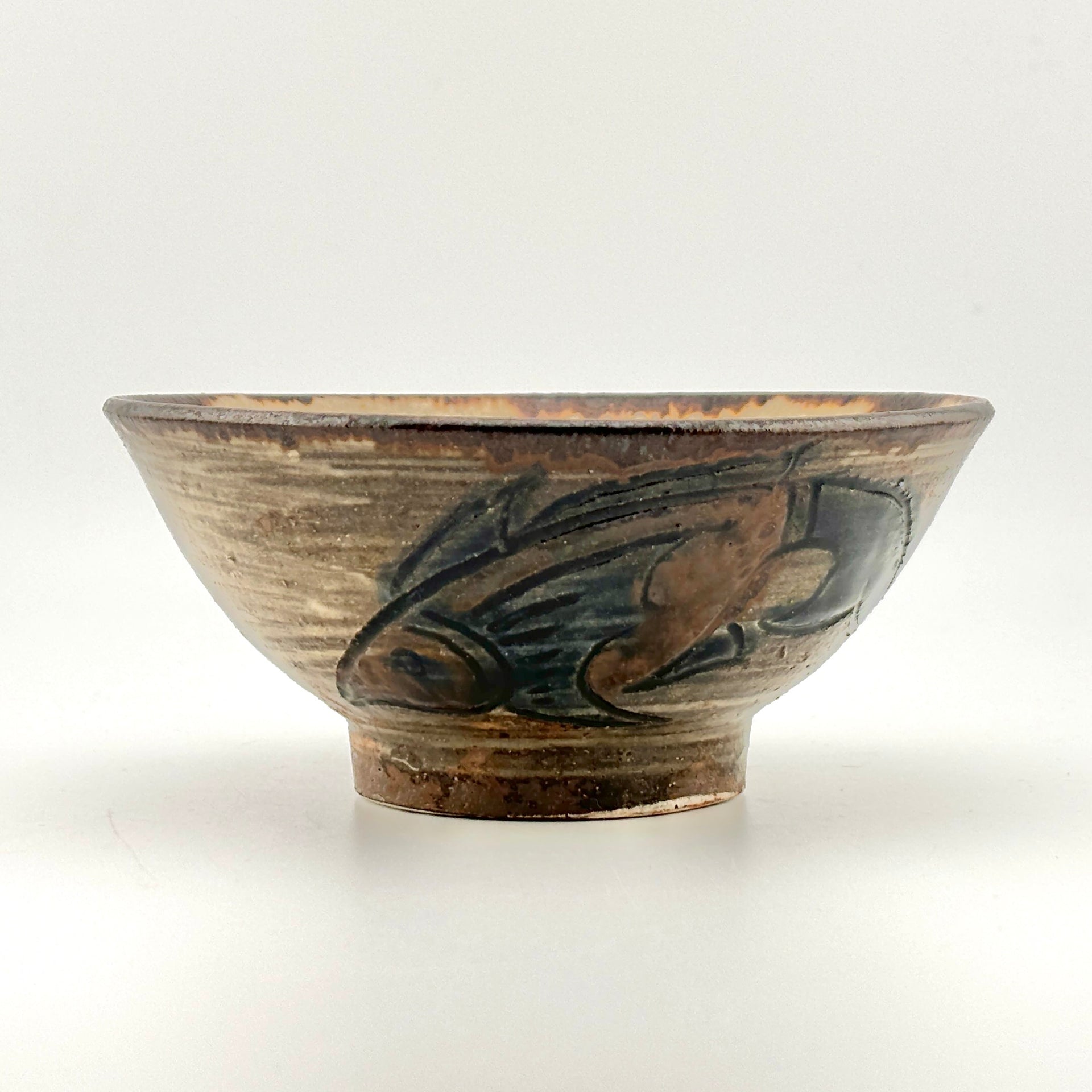 壺屋焼 人間国宝 金城次郎作 魚紋マカイ – 生活民芸 なかむた ~Japan  