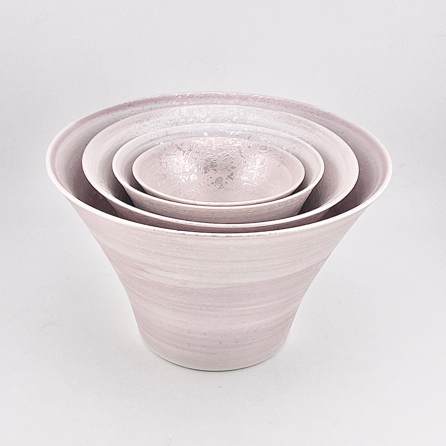 波佐見焼　IREKO　いれこ碗　ラスターピンク　大