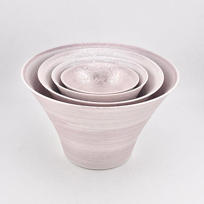 波佐見焼　IREKO　いれこ碗　ラスターピンク　大