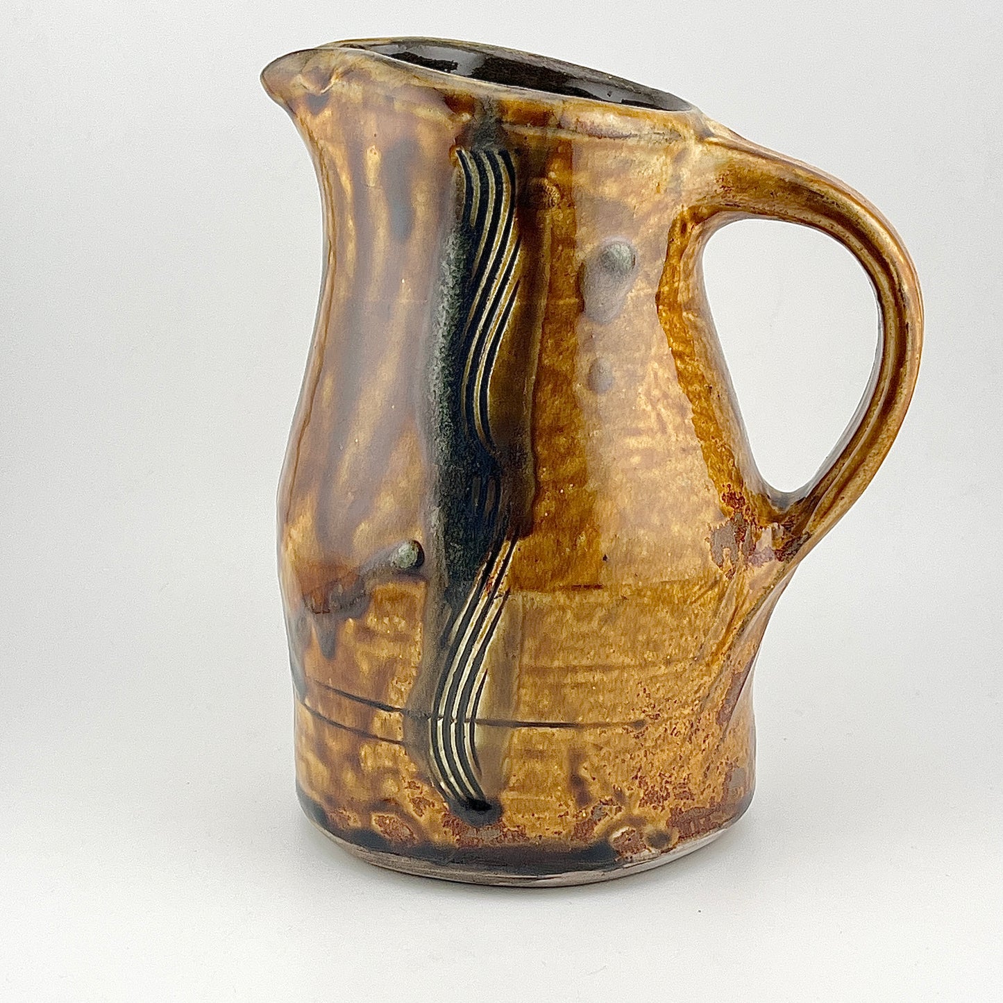 小鹿田焼　ピッチャー　リーチ型ピッチャー