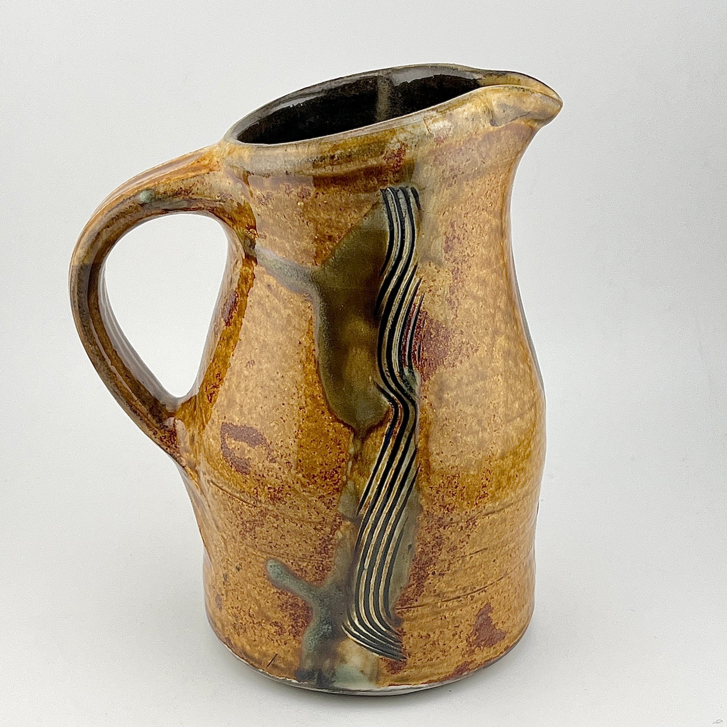 小鹿田焼　ピッチャー　リーチ型ピッチャー