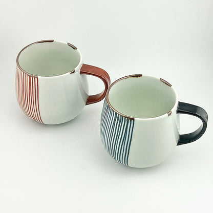 波佐見焼　福峰窯　ハーフライン　マグカップ