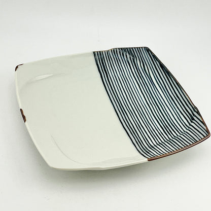 波佐見焼　福峰窯　ハーフライン　銘々皿