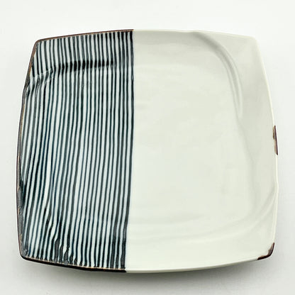 波佐見焼　福峰窯　ハーフライン　銘々皿