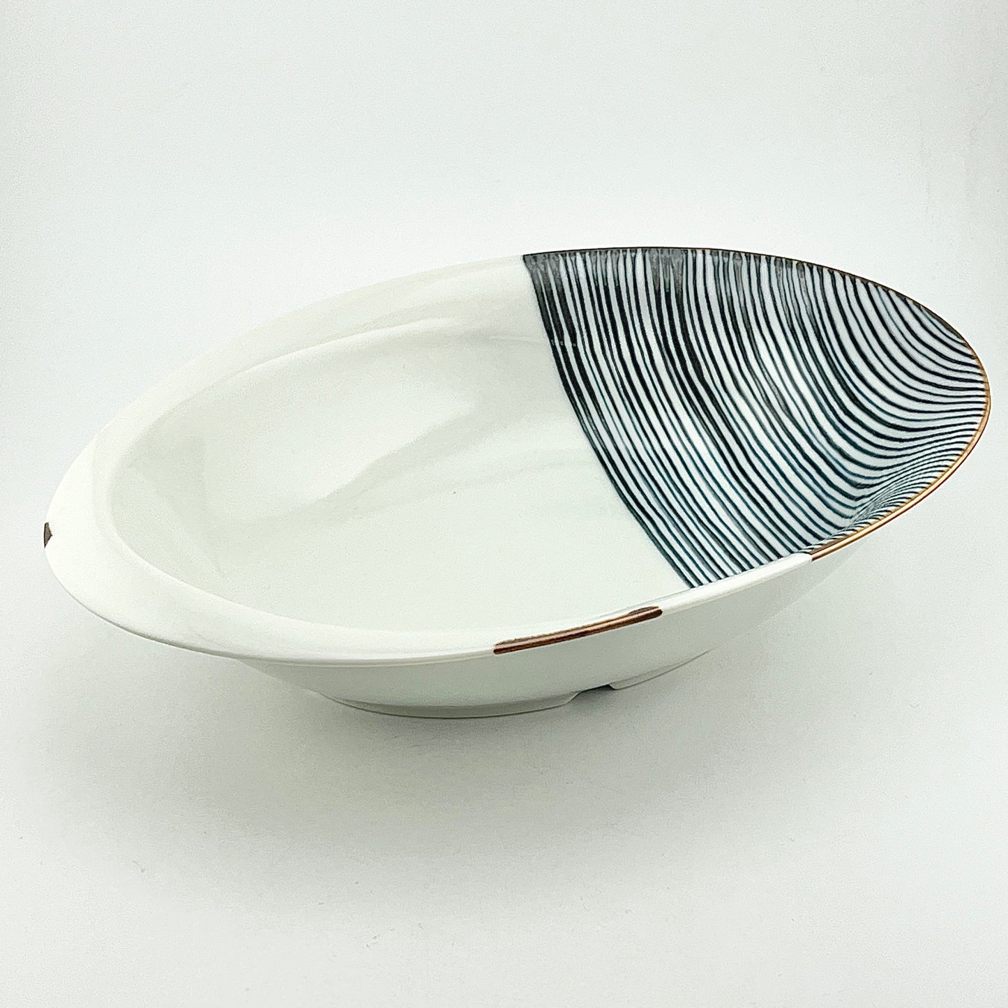 波佐見焼　福峰窯　ハーフライン　オーバルボウル