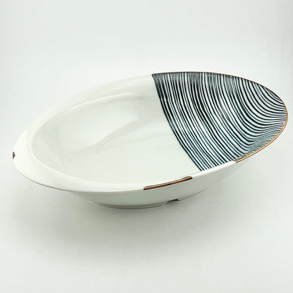 波佐見焼　福峰窯　ハーフライン　オーバルボウル