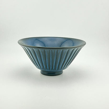 波佐見焼　利左エ門窯　ブルー彫　茶付