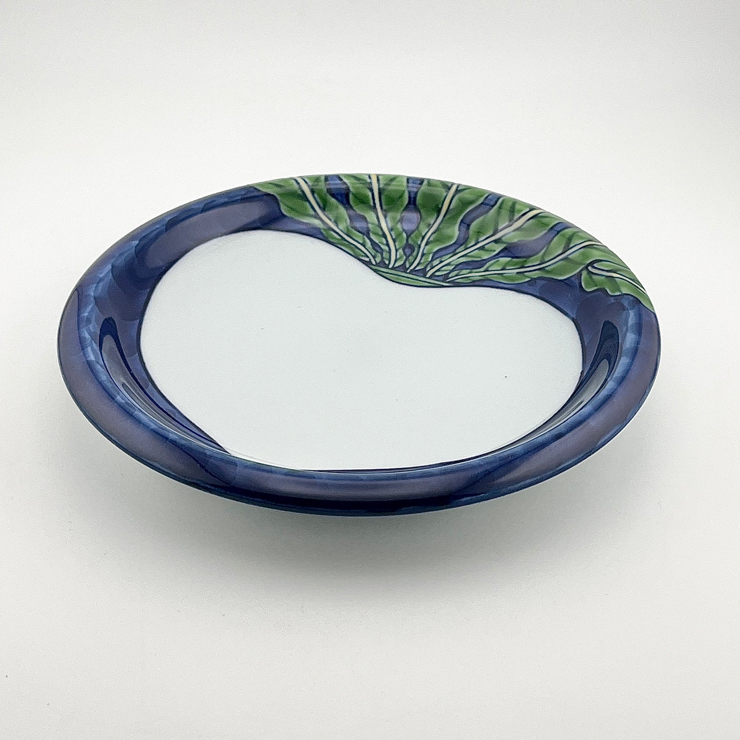 有田焼　源右衛門窯　染錦蕪絵銘々皿