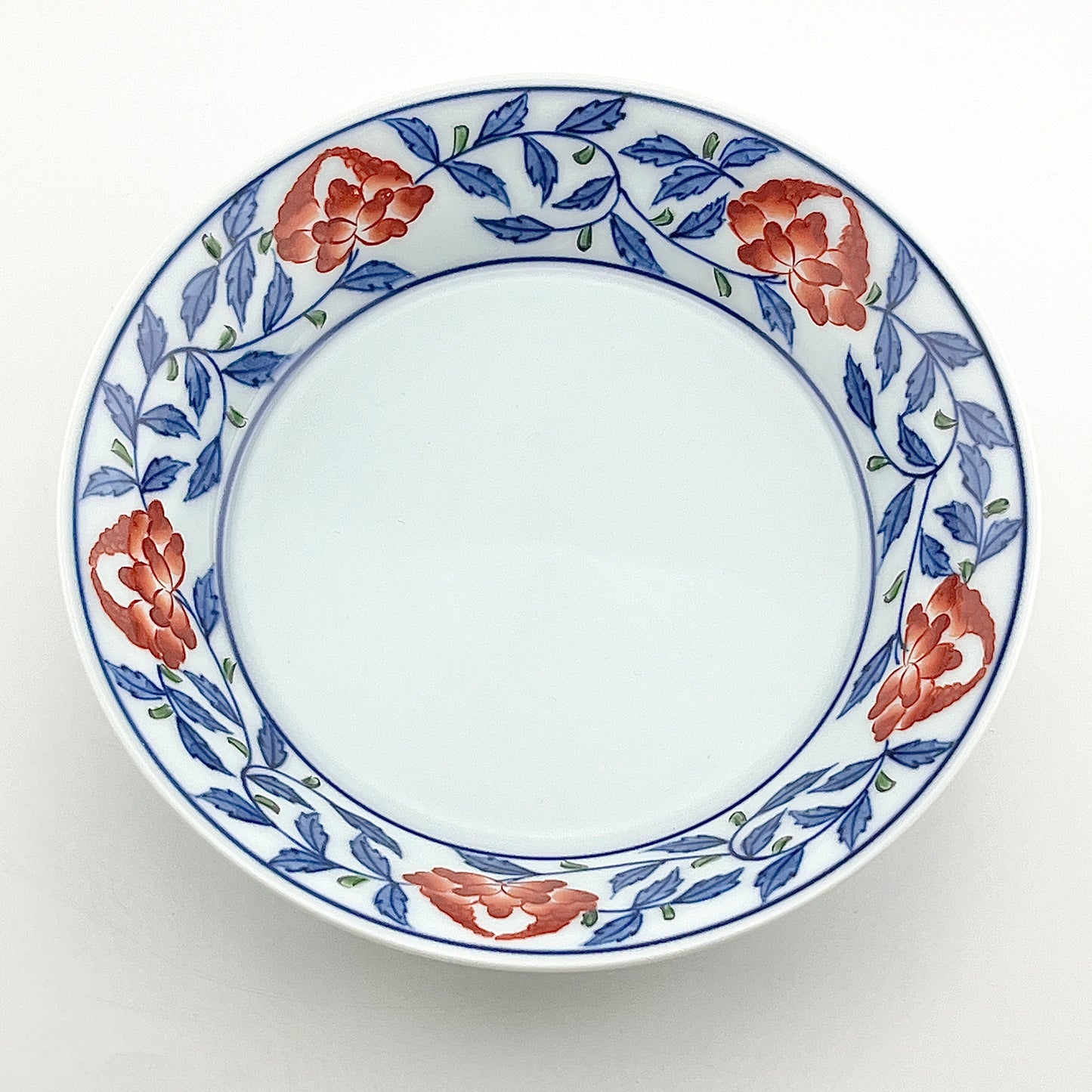 有田焼　源右衛門窯　染錦花唐草銘々皿