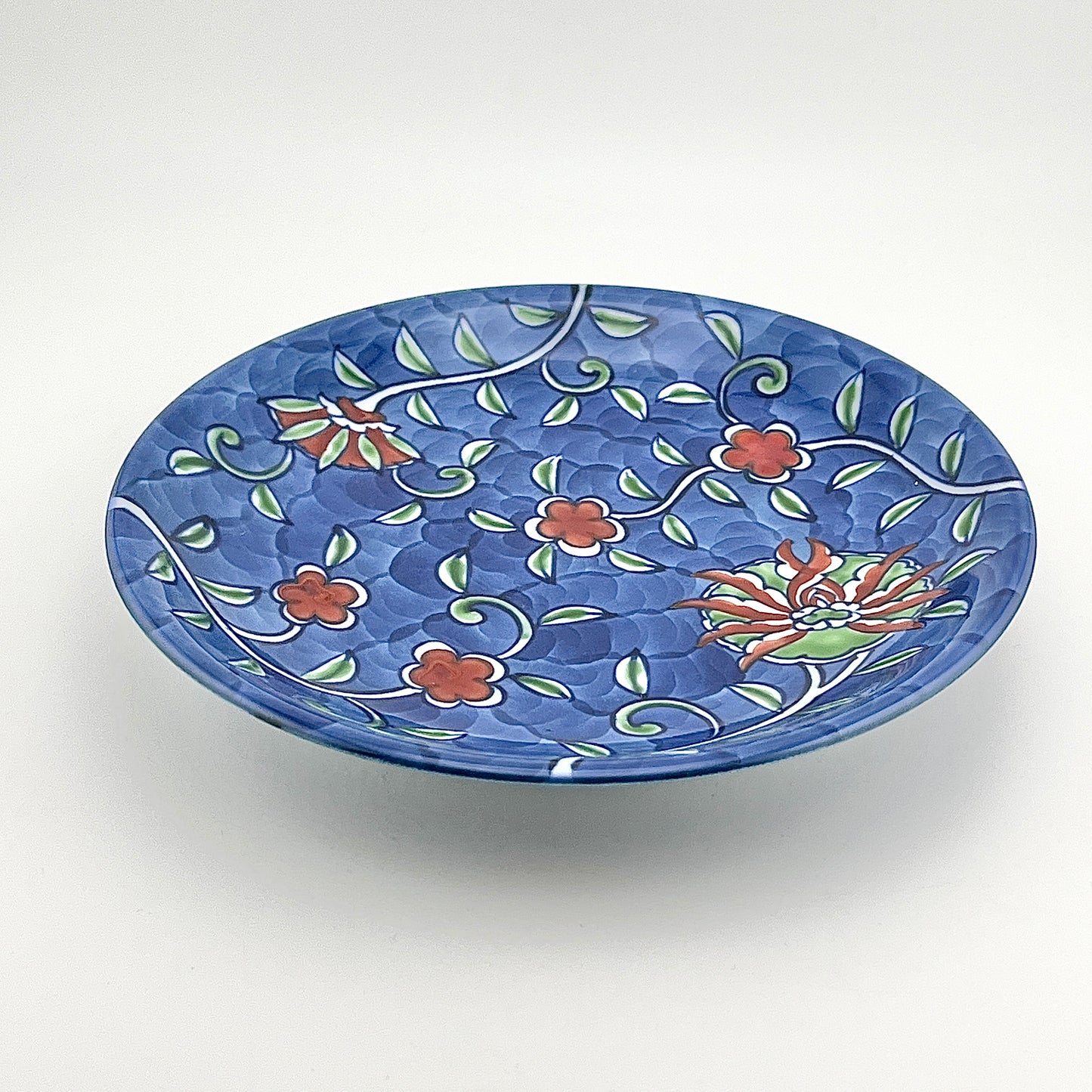 有田焼　源右衛門窯　染錦唐花濃銘々皿