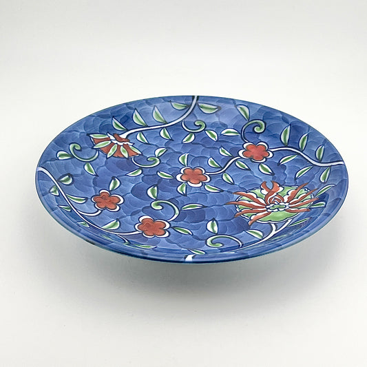 有田焼　源右衛門窯　染錦唐花濃銘々皿