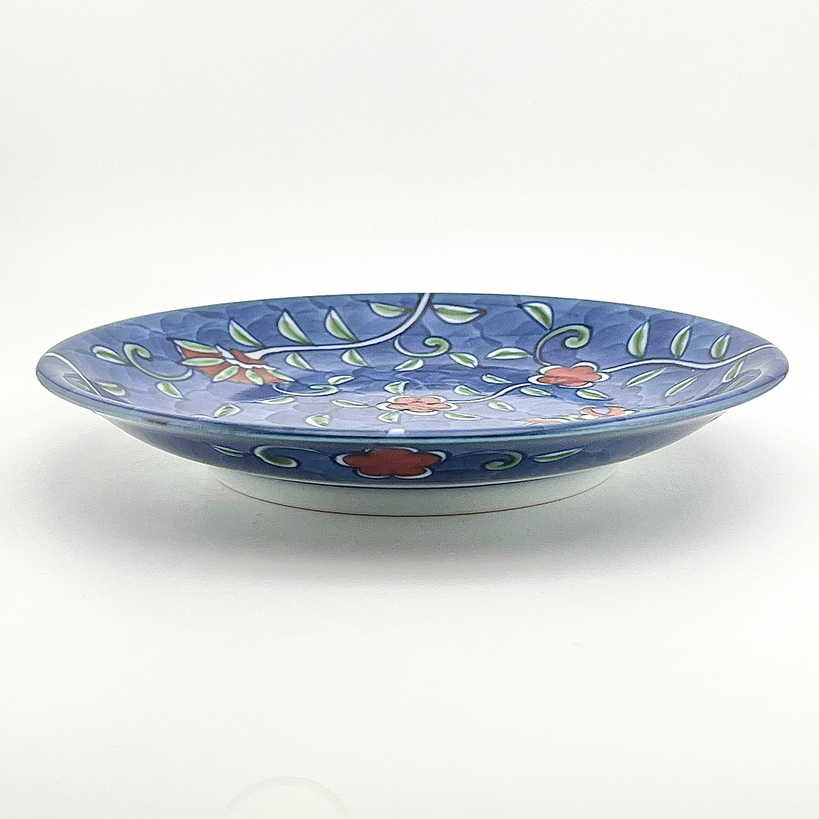 有田焼 源右衛門窯 染錦唐花濃銘々皿 – 生活民芸 なかむた