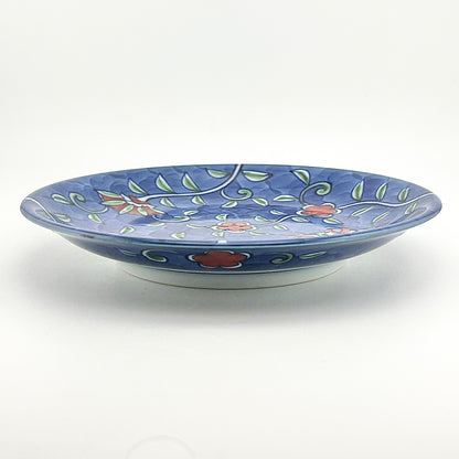 有田焼　源右衛門窯　染錦唐花濃銘々皿