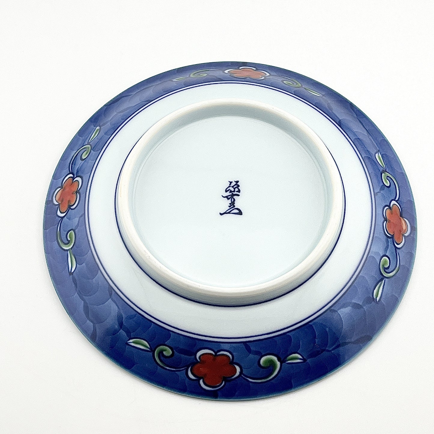 有田焼　源右衛門窯　染錦唐花濃銘々皿