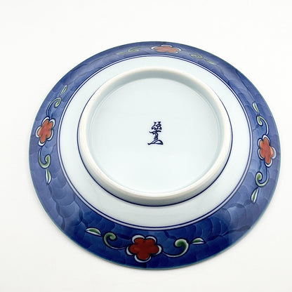 有田焼　源右衛門窯　染錦唐花濃銘々皿