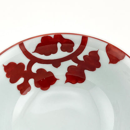 有田焼　源右衛門窯　赤絵唐草文飯碗