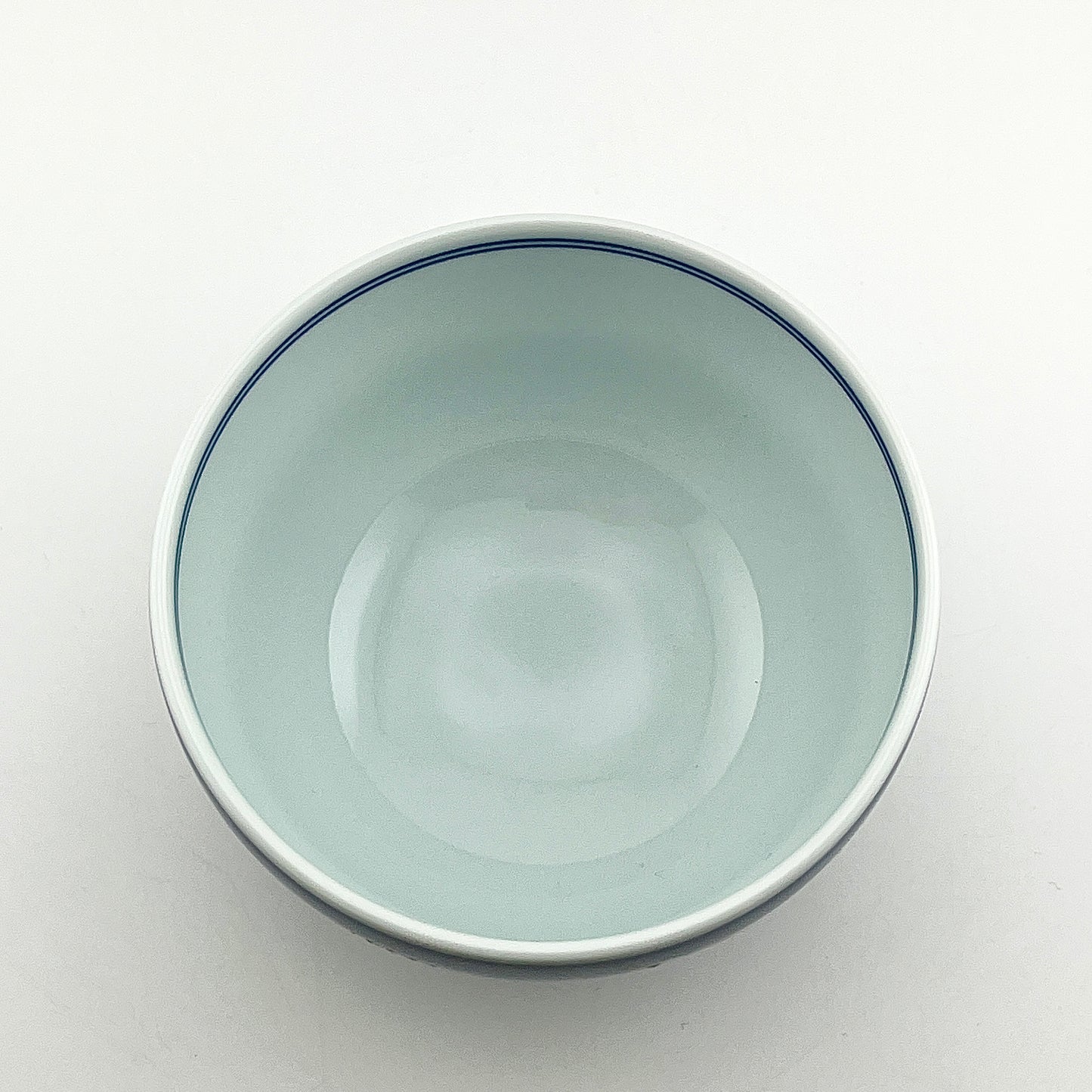 有田焼　源右衛門窯　染錦水鳥図飯碗