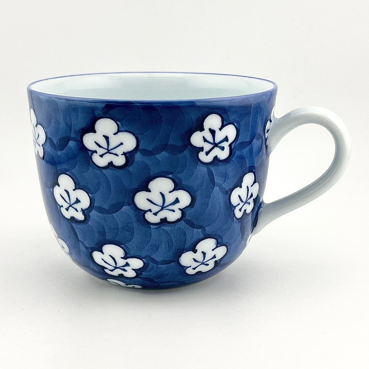 有田焼　源右衛門窯　古染風梅紋朝杯