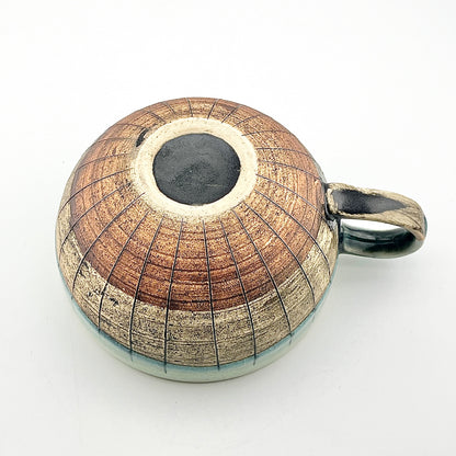 美濃焼　鶴林窯　線刻　スープカップ