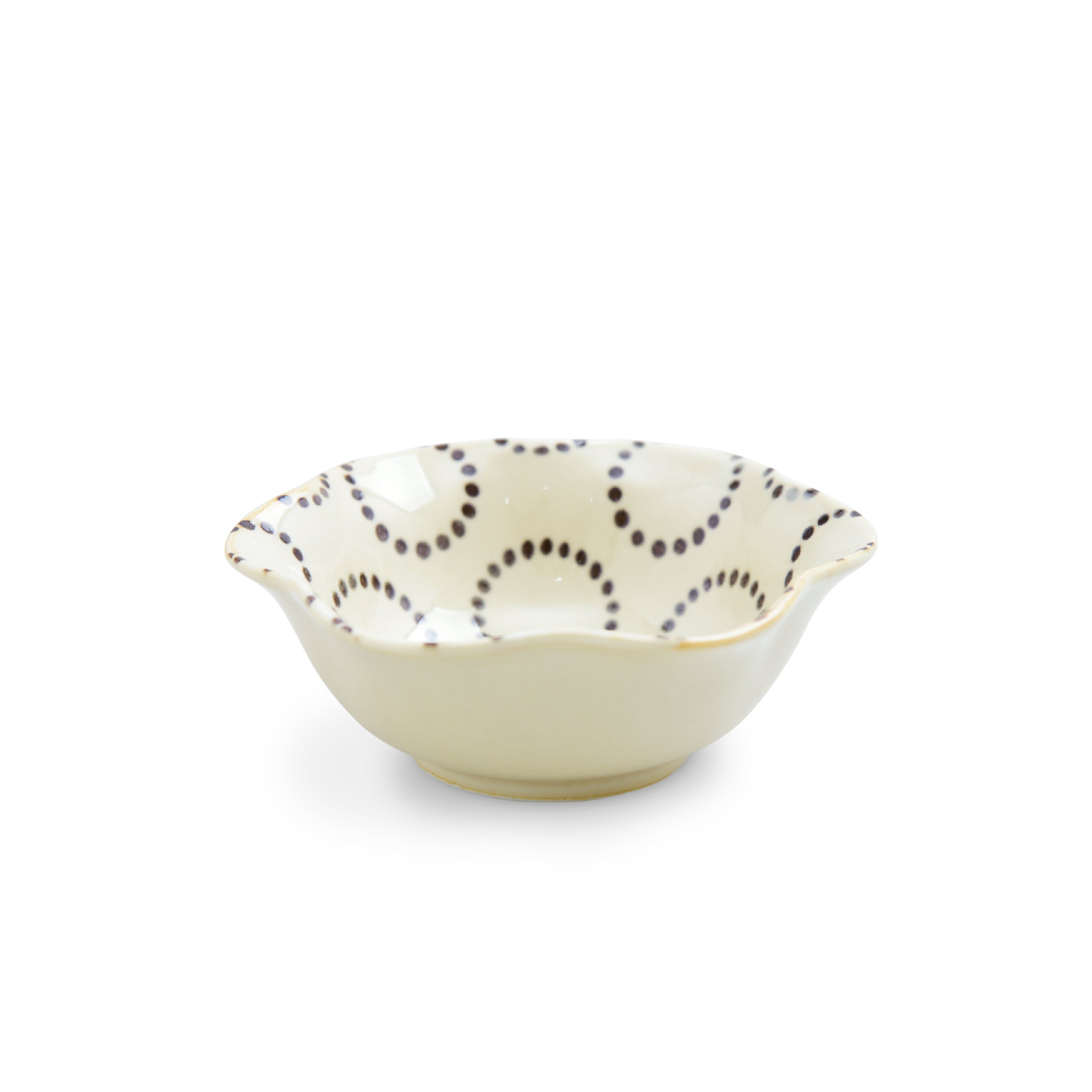 natural69 粉引釉 六方押小付 – 生活民芸 なかむた ~Japan Folk Crafts