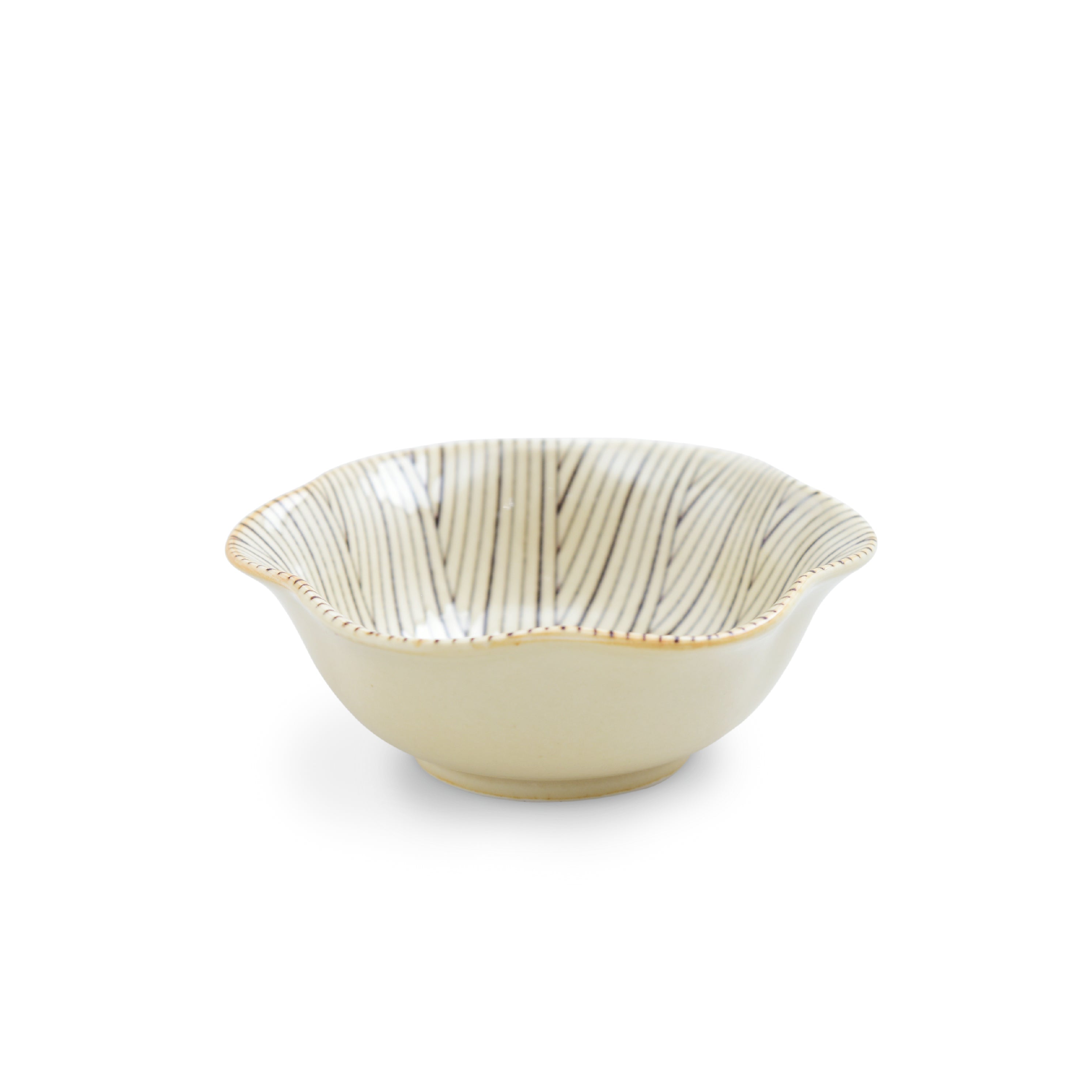 natural69 粉引釉 六方押小付 – 生活民芸 なかむた ~Japan Folk Crafts