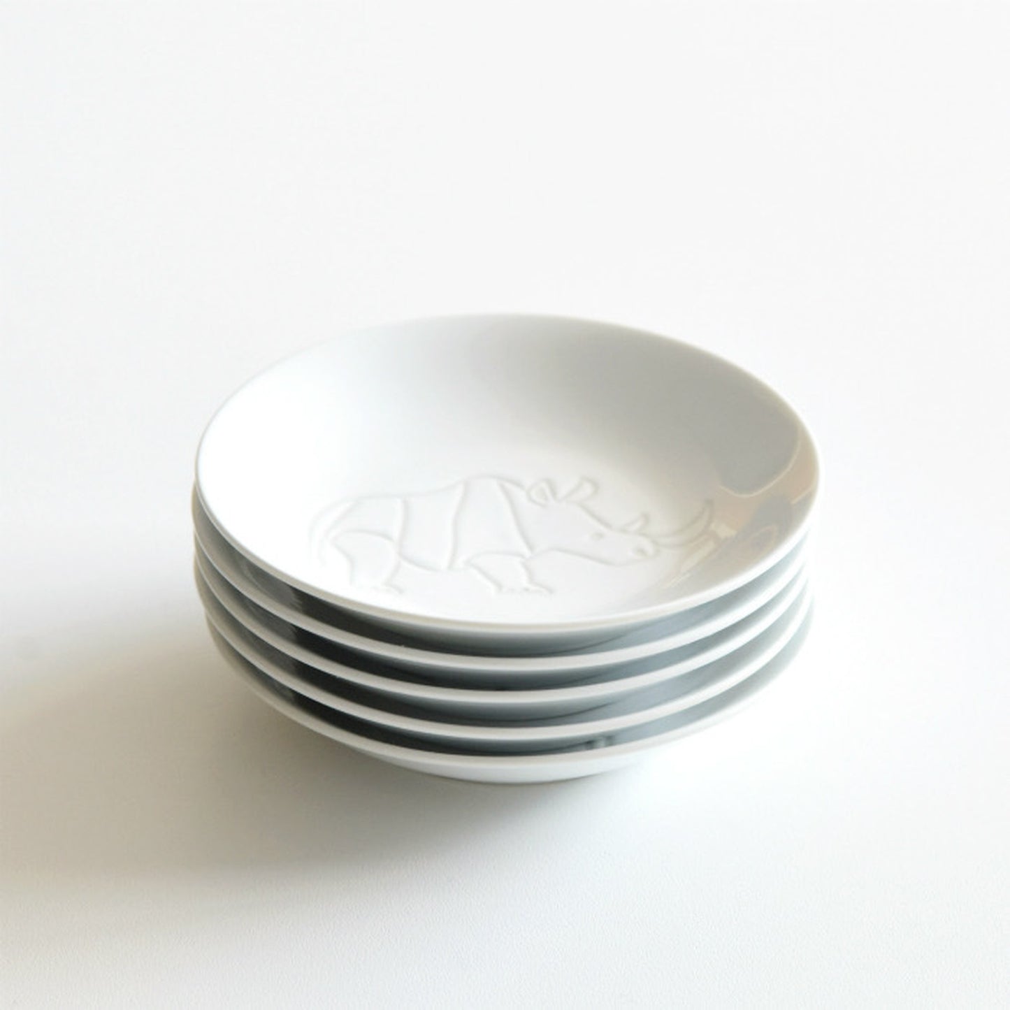 [Hasami ware] [natural69] [ZUPA white] [Mamezara] 餐具斯堪的纳维亚风格小盘酱油盘手盐盘动物纹