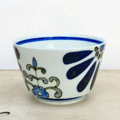 [Issei] [Easy Bowl] [Ruri Ohana] Hasami Ware Tableware Nordic Stylish Cute Noodle Bowl Ramen Bowl Udon Bowl Japanese Style Japanese Pattern Plenty of Stacking