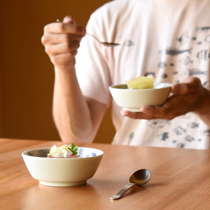 [Hasami ware] [natural69] [Cocomarine] [cocomarine] [Bowl M] 小碗碗餐具北欧时尚海洋生物水族箱