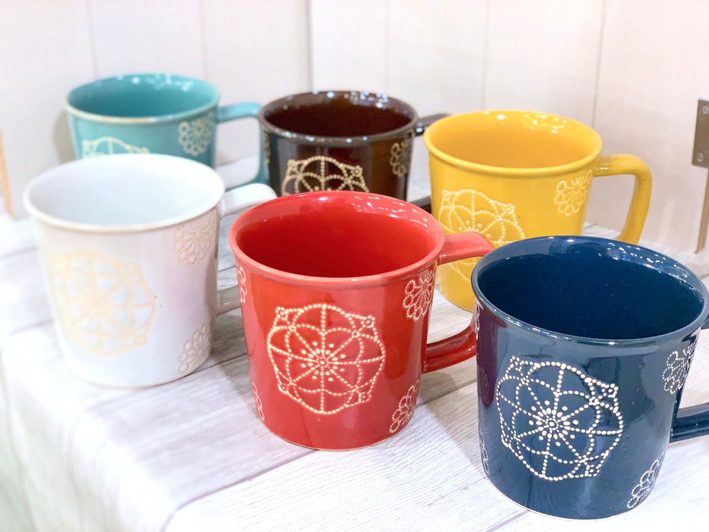 [Hasami ware] [Aizome kiln] [Stitching] [Mug cup] Cute Scandinavian craft