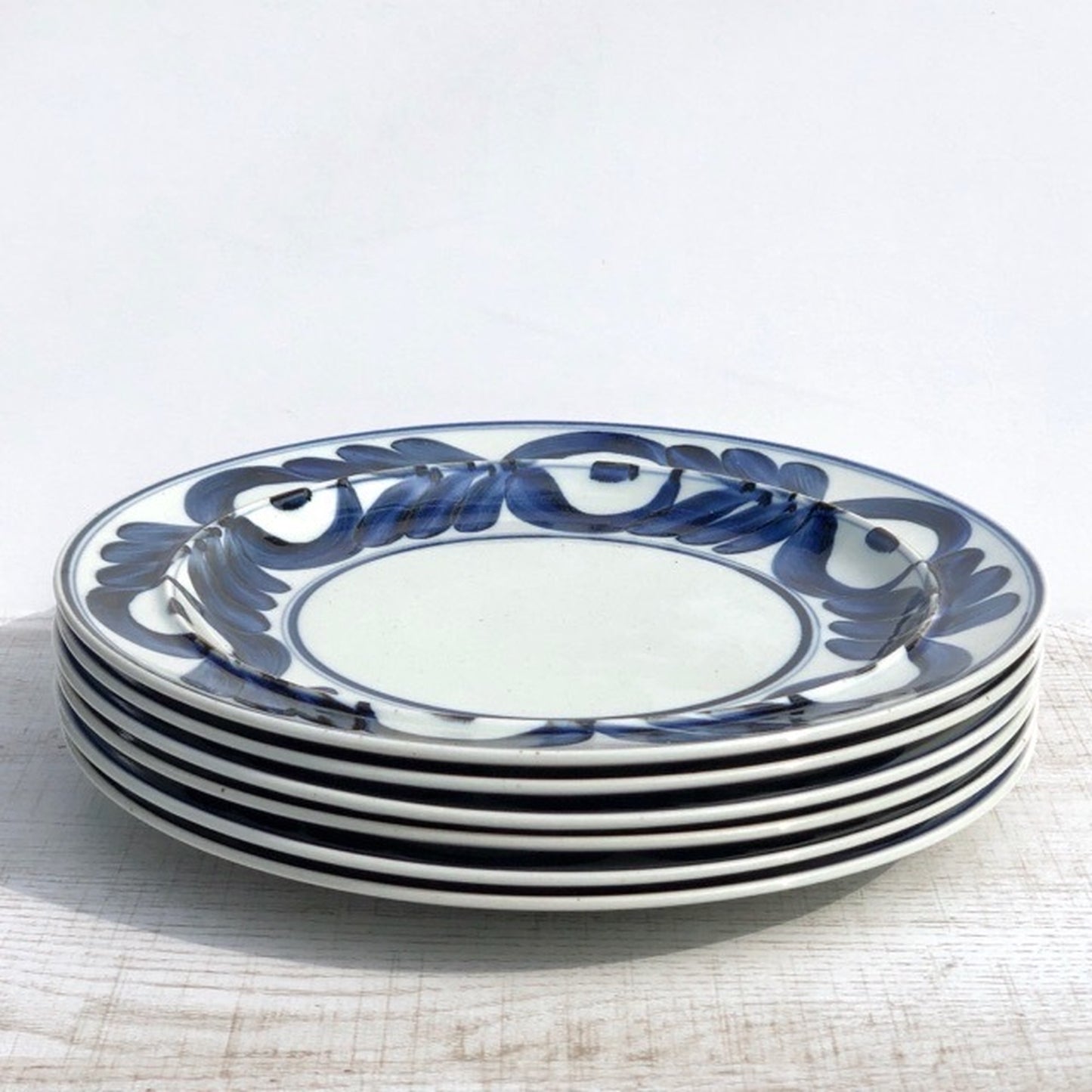 [Hasami ware] [Nakazen] [Majolica] [Zarame solitary plate] [Large] Approx.