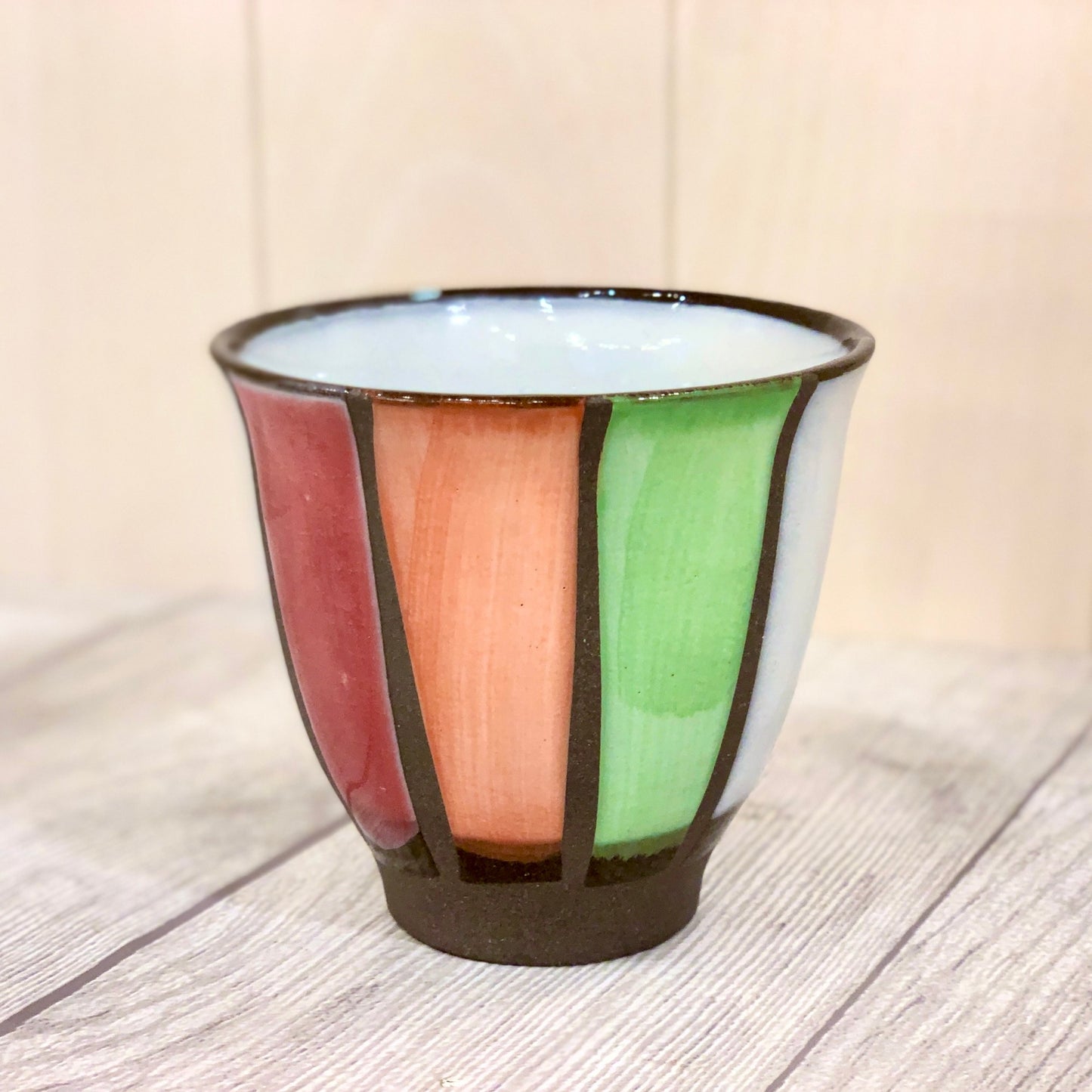 [Hasami Porcelain] [Zuiko] [Water Repellent Togusa] [Tea Cup] Cup Colorful Cute Craft Feeling Earthenware