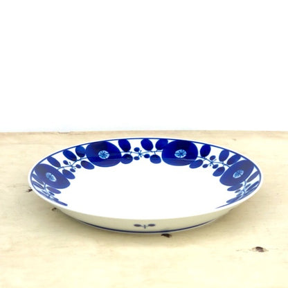 [Hasami ware] [Hakusan pottery] [Bloom] [Plate] [Wreath] [L] [Sold individually] Scandinavian style tableware pasta dish curry dish platter stylish cute