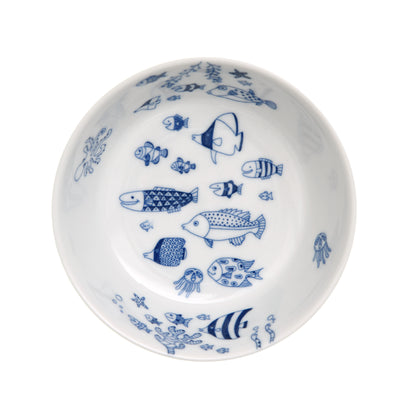[Hasami ware] [natural69] [Cocomarine] [cocomarine] [Bowl M] 小碗碗餐具北欧时尚海洋生物水族箱