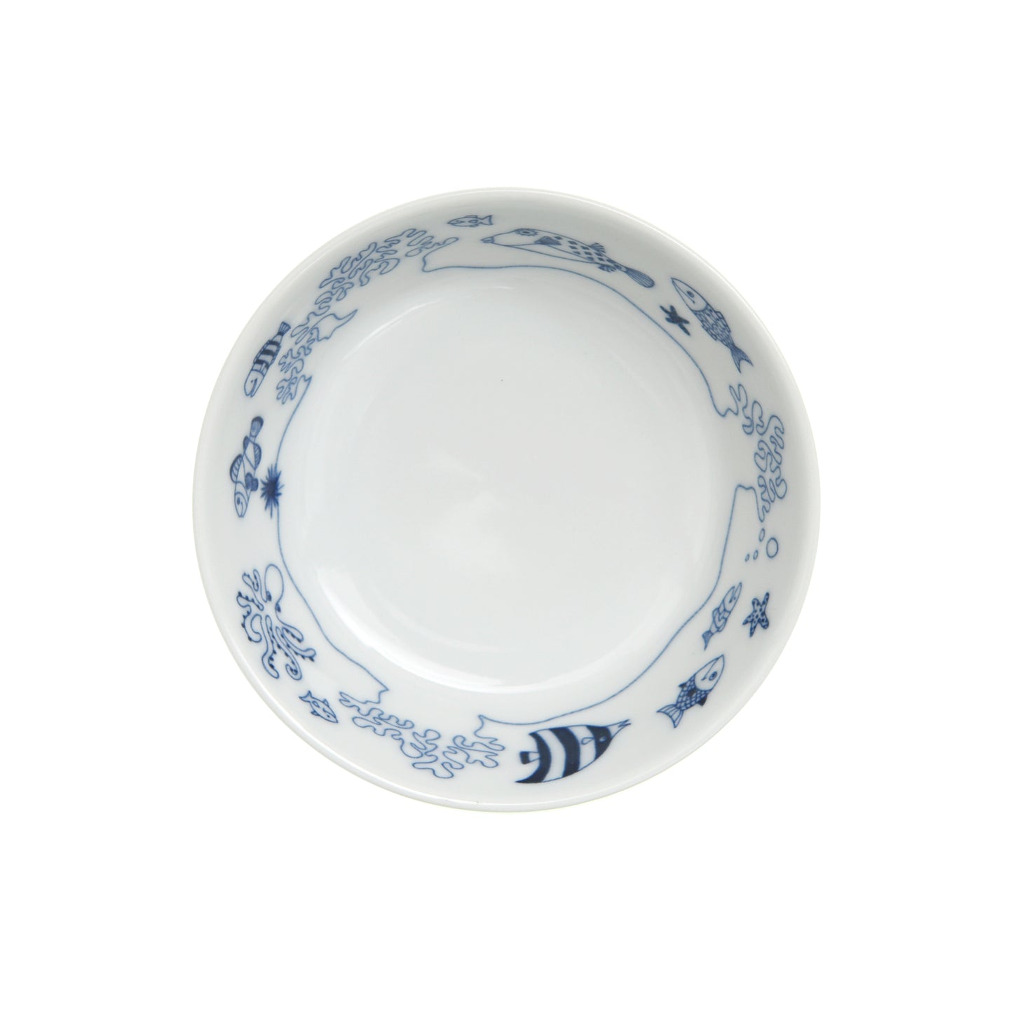 [Hasami ware] [natural69] [Cocomarine] [cocomarine] [Bowl S] 小餐具北欧时尚海洋生物水族箱