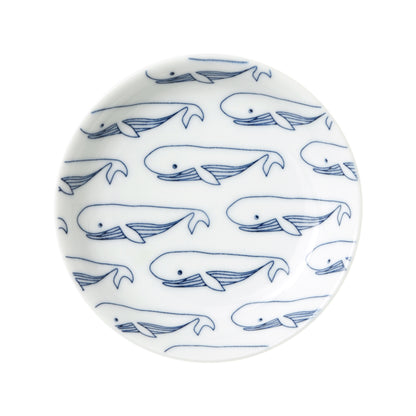 [Hasami ware] [natural69] [cocomarine x Janke] [Mamezara] Cocomarine Yanke Fish Saltwater Fish Tableware Nordic Small Plate Soy Sauce Plate