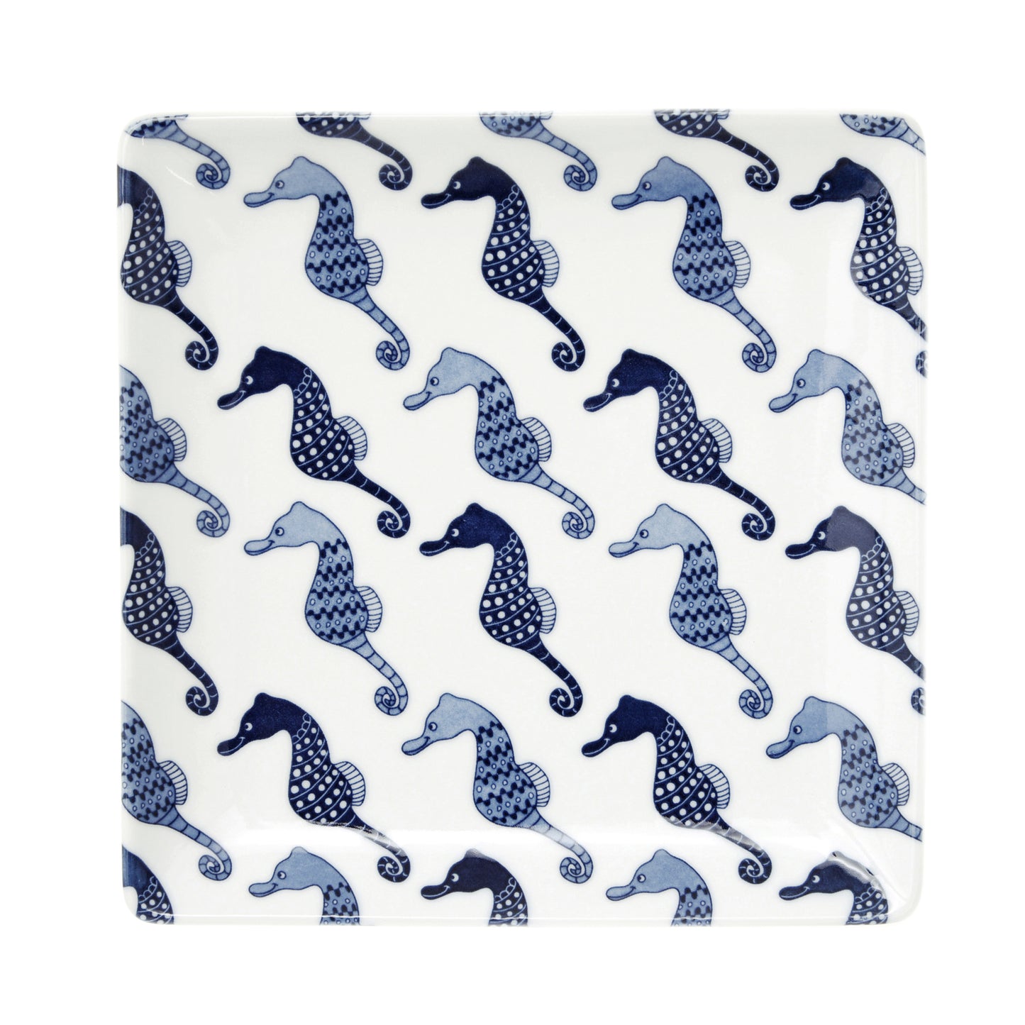 [Hasami ware] [natural69] [cocomarine x Janke] [conformal plate] Cocomarine Yanke fish saltwater fish tableware Nordic style square plate pattern pattern
