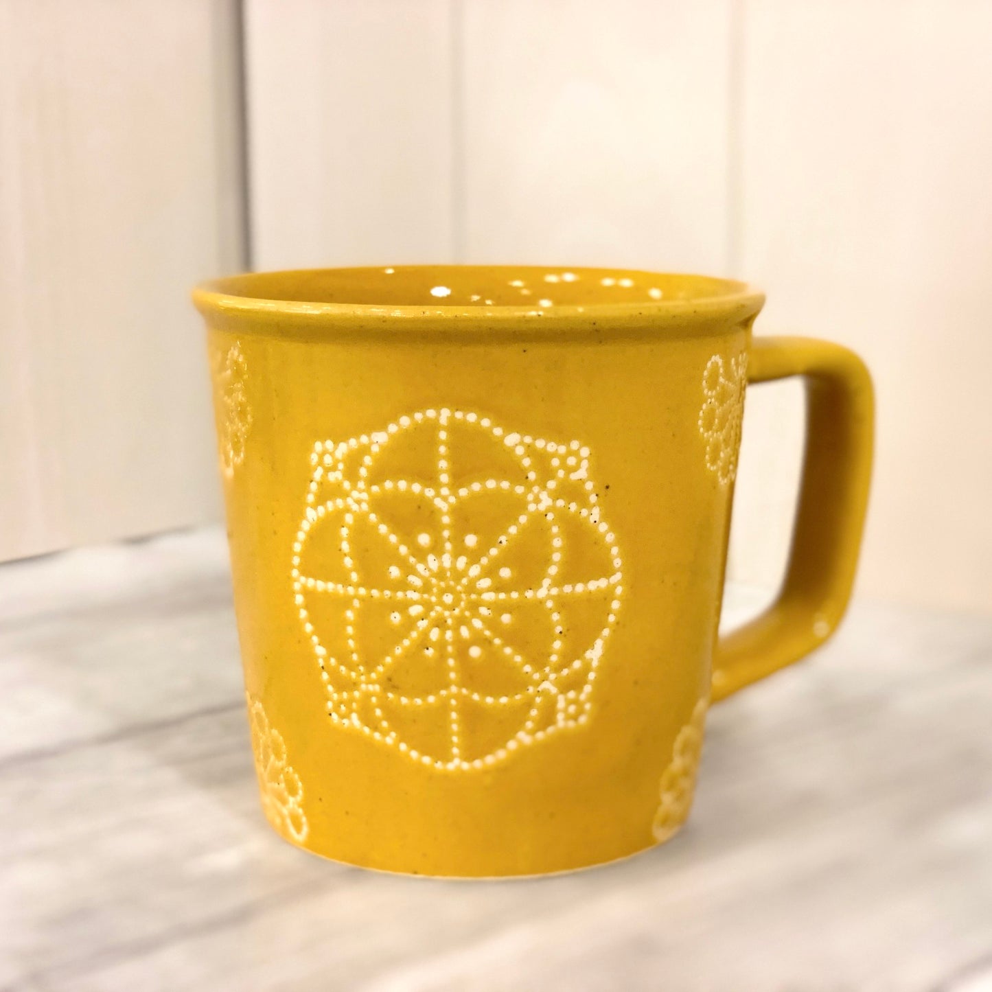 [Hasami ware] [Aizome kiln] [Stitching] [Mug cup] Cute Scandinavian craft